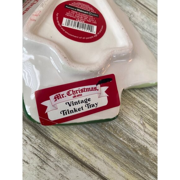 Mr. Christmas Nostalgic Tree Mug & Tray Set Mid-Century Style Holiday Decor - Picture 10 of 13